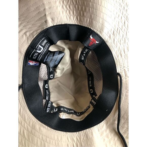 Chicago Bulls Ultra Game NBA Licensed Boonie Sun Hat Tan - Picture 10 of 10